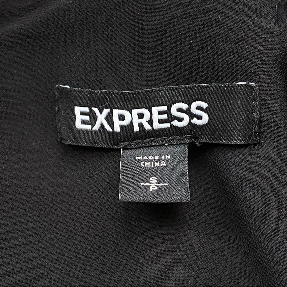 Express Pleated Ruffle Sleeve Peplum Top Size Small - Picture 6 of 9